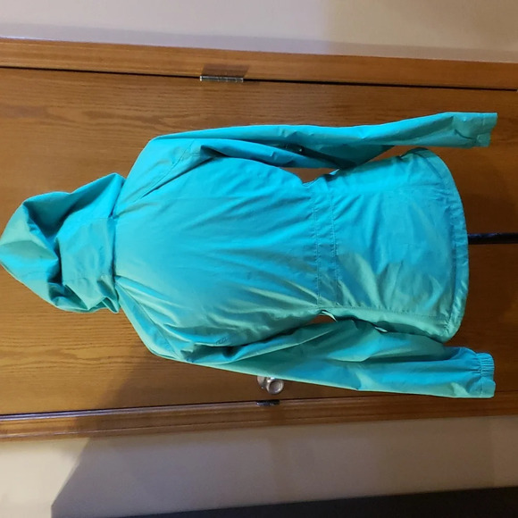 Rei lightweight green hooded full zip pocket jacket - Picture 4 of 8